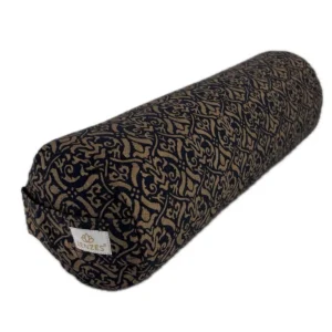 ZENZES® Pro Eco gold print mini bolster 50x15cm dark blue
