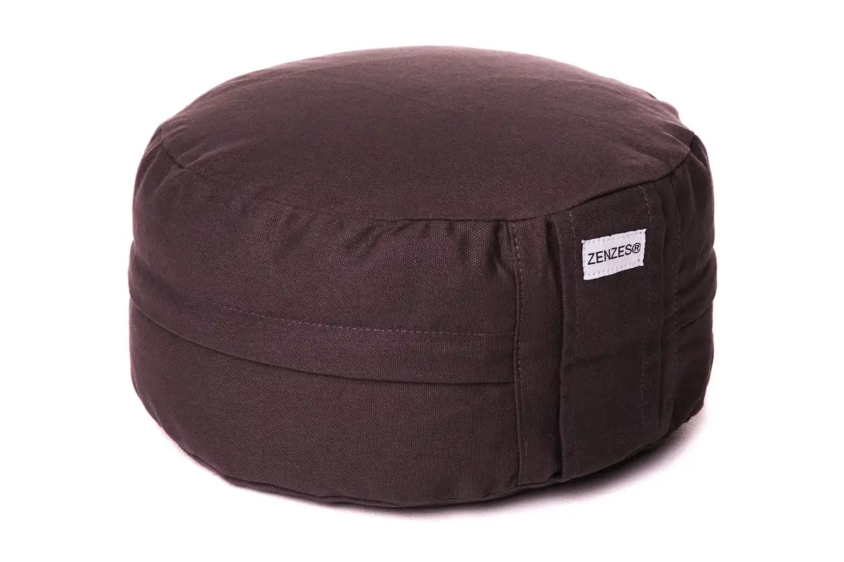 ZENZES® Pro Eco meditatiekussen rond 30x14cm (antraciet)