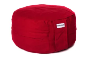 ZENZES® Pro Eco meditatiekussen rond 30x14cm (bordeaux)