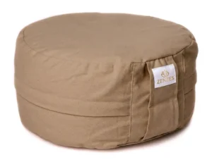 ZENZES® Pro Eco meditatiekussen rond 30x14cm zand