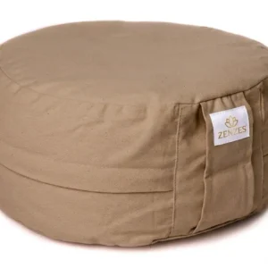 ZENZES® Pro Eco meditatiekussen rond 30x14cm zand