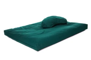 ZENZES® Pro Eco meditatiekussen zabuton en halve maan kussen groen