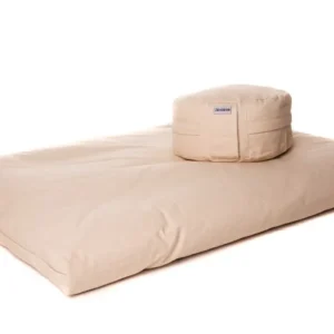 ZENZES® Pro Eco meditatiekussen zabuton en meditatiekussen ecru