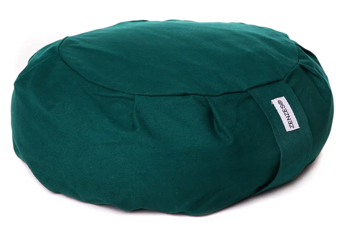 ZENZES® Pro Eco meditatiekussen Zafu 40x9cm (groen)