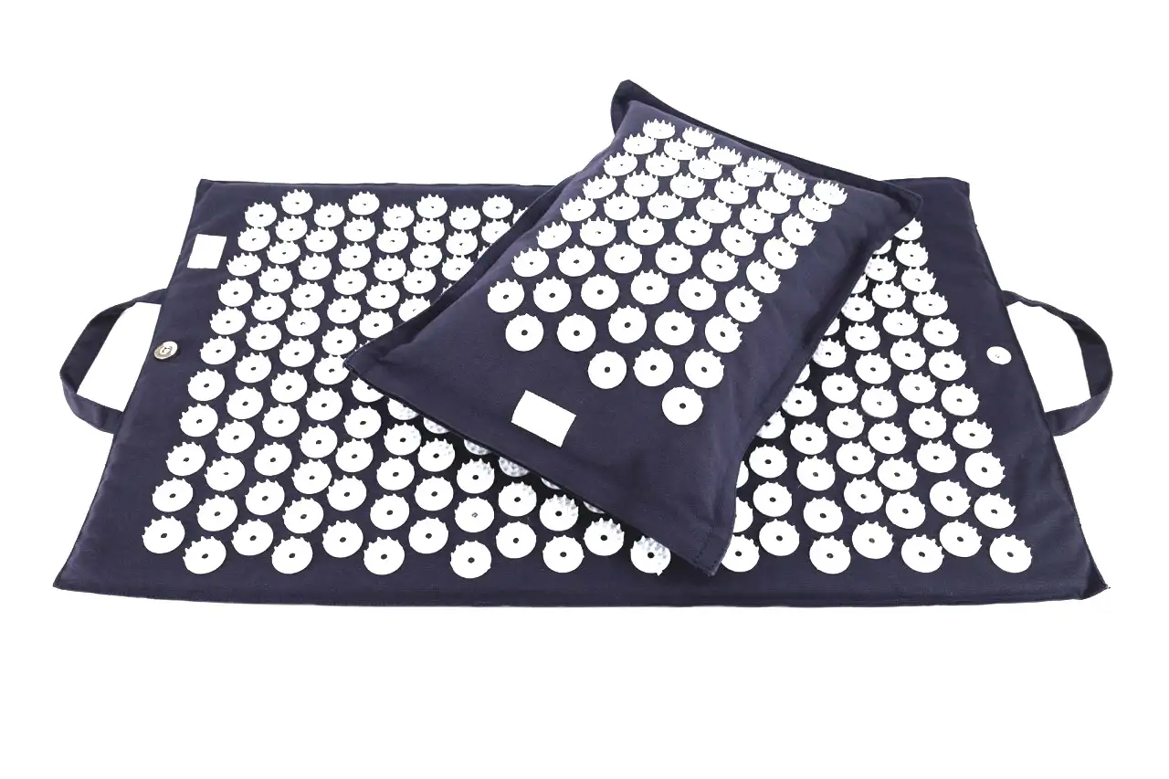 ZENZES® Shakti spijkermat + kussen Ohm donkerblauw set