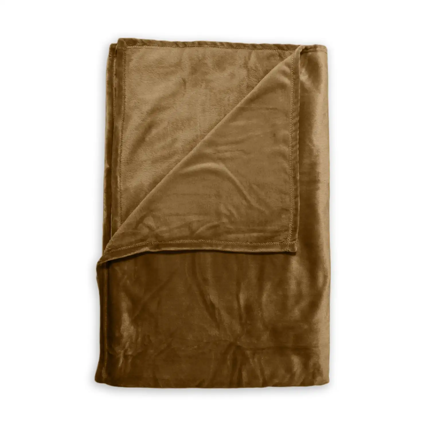 Zo! Home Fleece plaid Cara 140x200 cognac brown