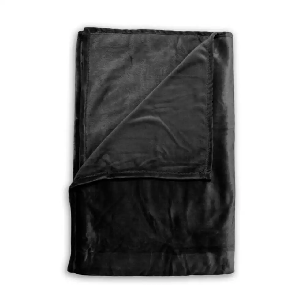 Zo! Home Fleece plaid Cara 140x200 deep black