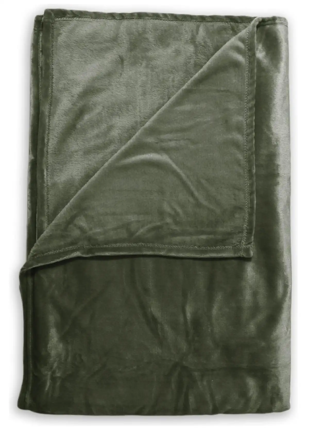 Zo! Home Fleece plaid Cara 140x200 olive green