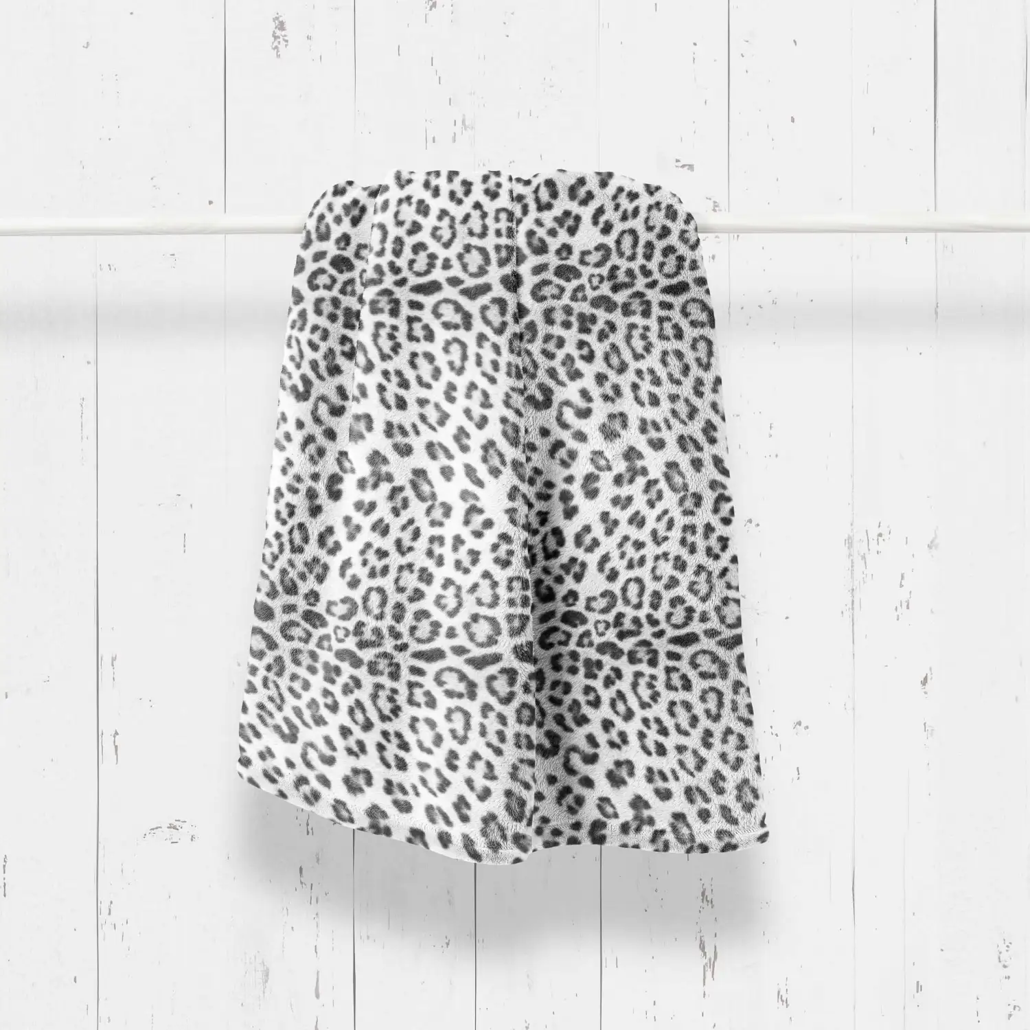 Zo! Home Fleece plaid Cara Snow Leopard 140x200 grey