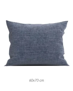 Zo! Home kussensloop Lino 60x70cm (urban blue)
