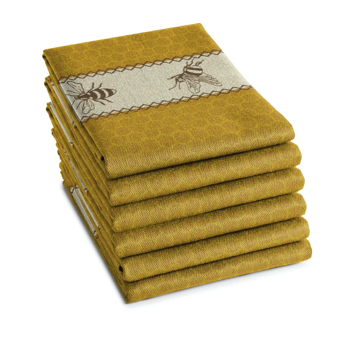 DDDDD theedoek Bees (yellow) - Afbeelding 2