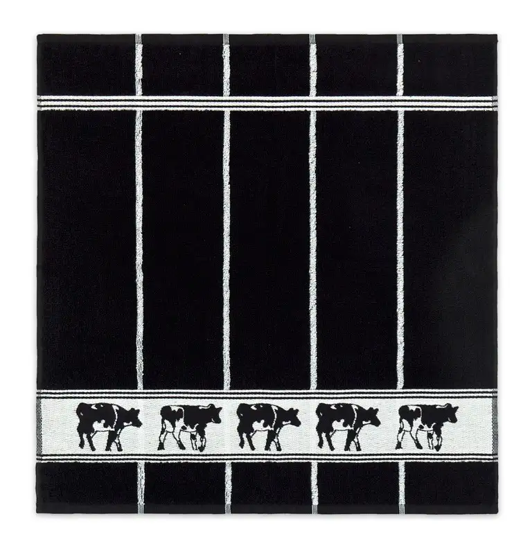 DDDDD keukendoek Zwart bont (zwart)