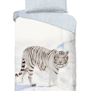 Good morning flanellen dekbedovertrek Tigris 30120 off-white 200x200/220 - Off-white