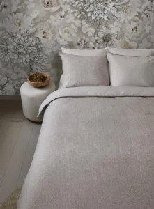 Riviera Maison dekbedovertrek Chevron Weave sand - 1-persoons 140x200/220cm + 1 sloop