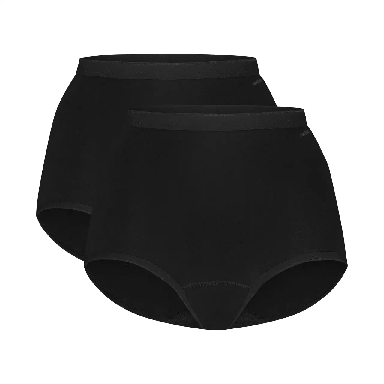 Ten Cate Basics women high waist (2pack - black) - Zwart