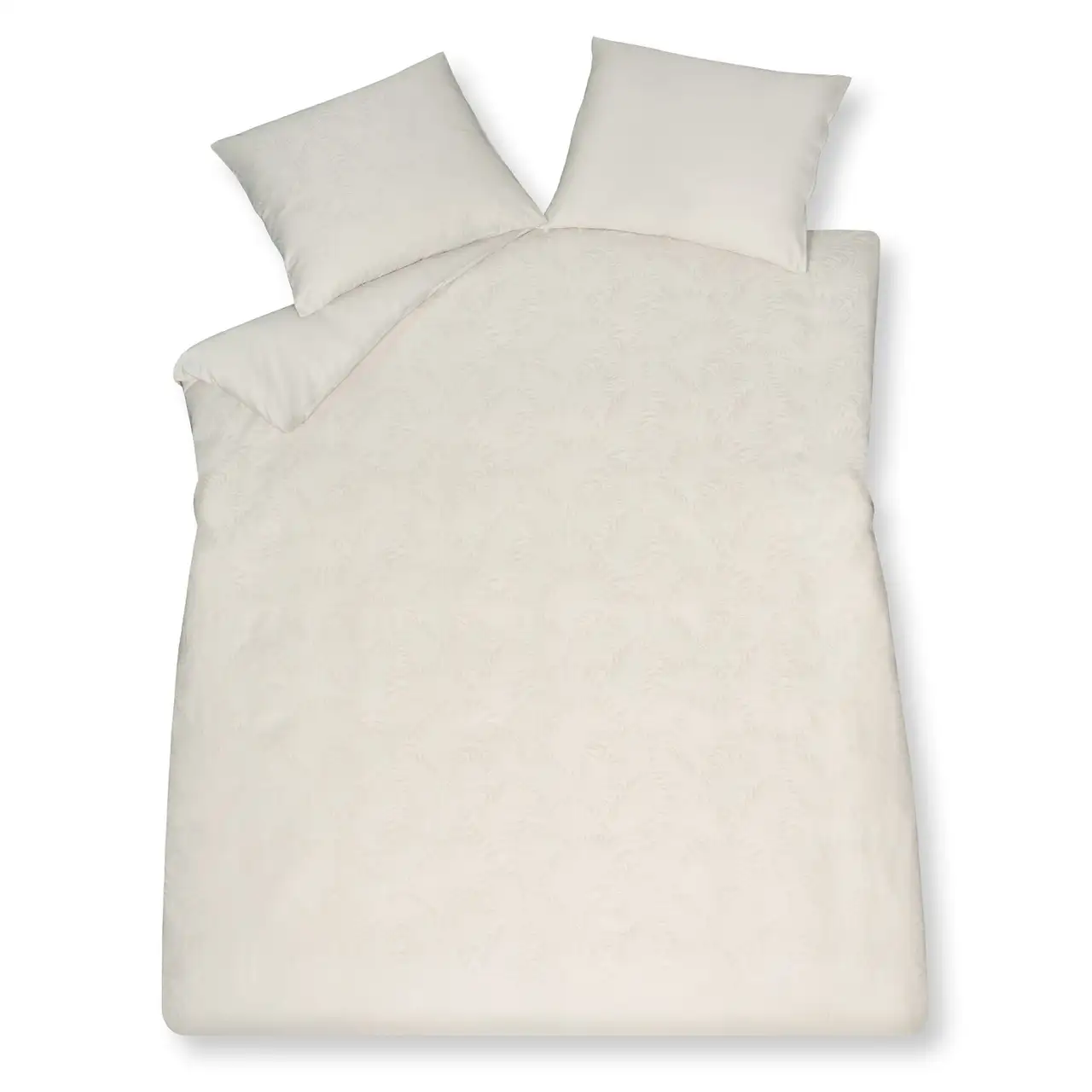 Vandyck dekbedovertrek Purity Florence (satijn, cream tan) - Ecru