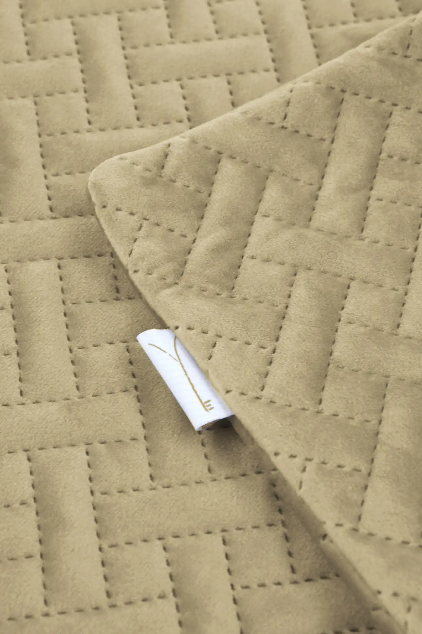 Yellow bedsprei Audrey (Sand) - 180x260