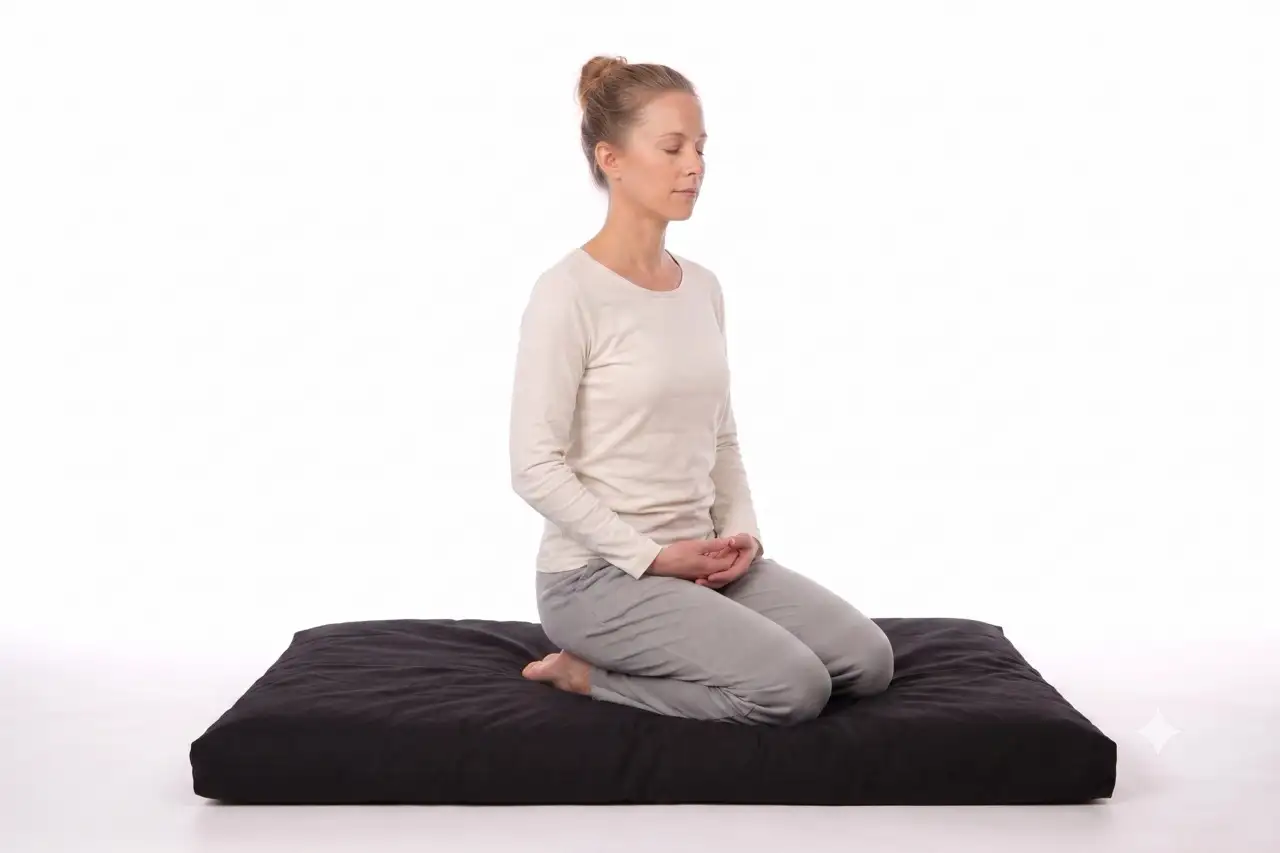 ZENZES® Pro Eco meditatiekussen Zabuton 90x70cm zwart