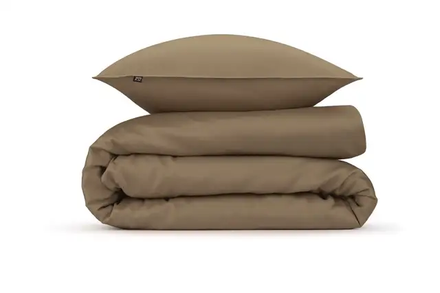 Zo! Home dekbedovertrek Satinado real taupe satijn - Taupe - Afbeelding 4