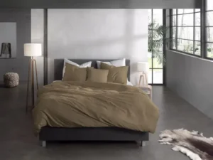 Zo! Home dekbedovertrek Satinado real taupe satijn - Taupe
