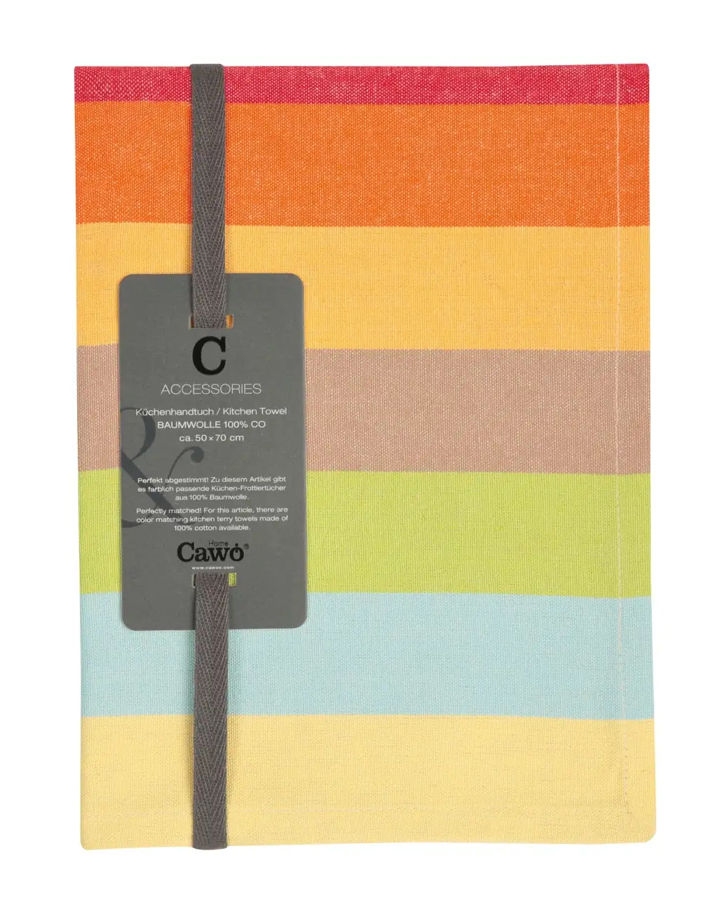 Cawö theedoek Cuisine Lifestyle Streifen multicolor 7018 - Afbeelding 4