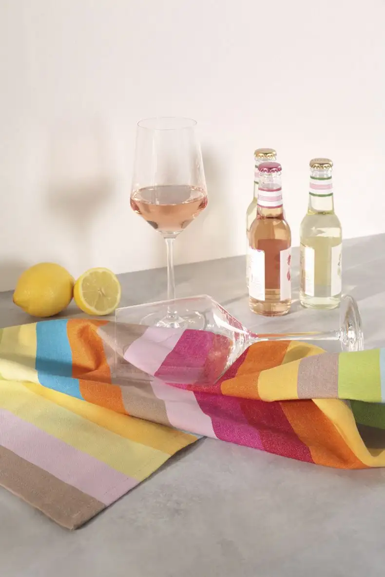Cawö theedoek Cuisine Lifestyle Streifen multicolor 7018 - Afbeelding 3