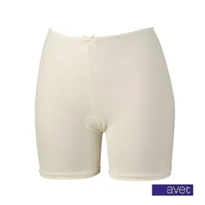 Avet dames short met lange pijp 3890 ivoor microvezel