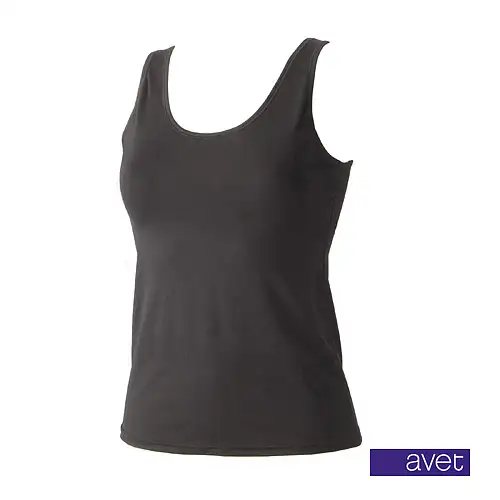 Avet dameshemd 7591 zwart (microvezel)