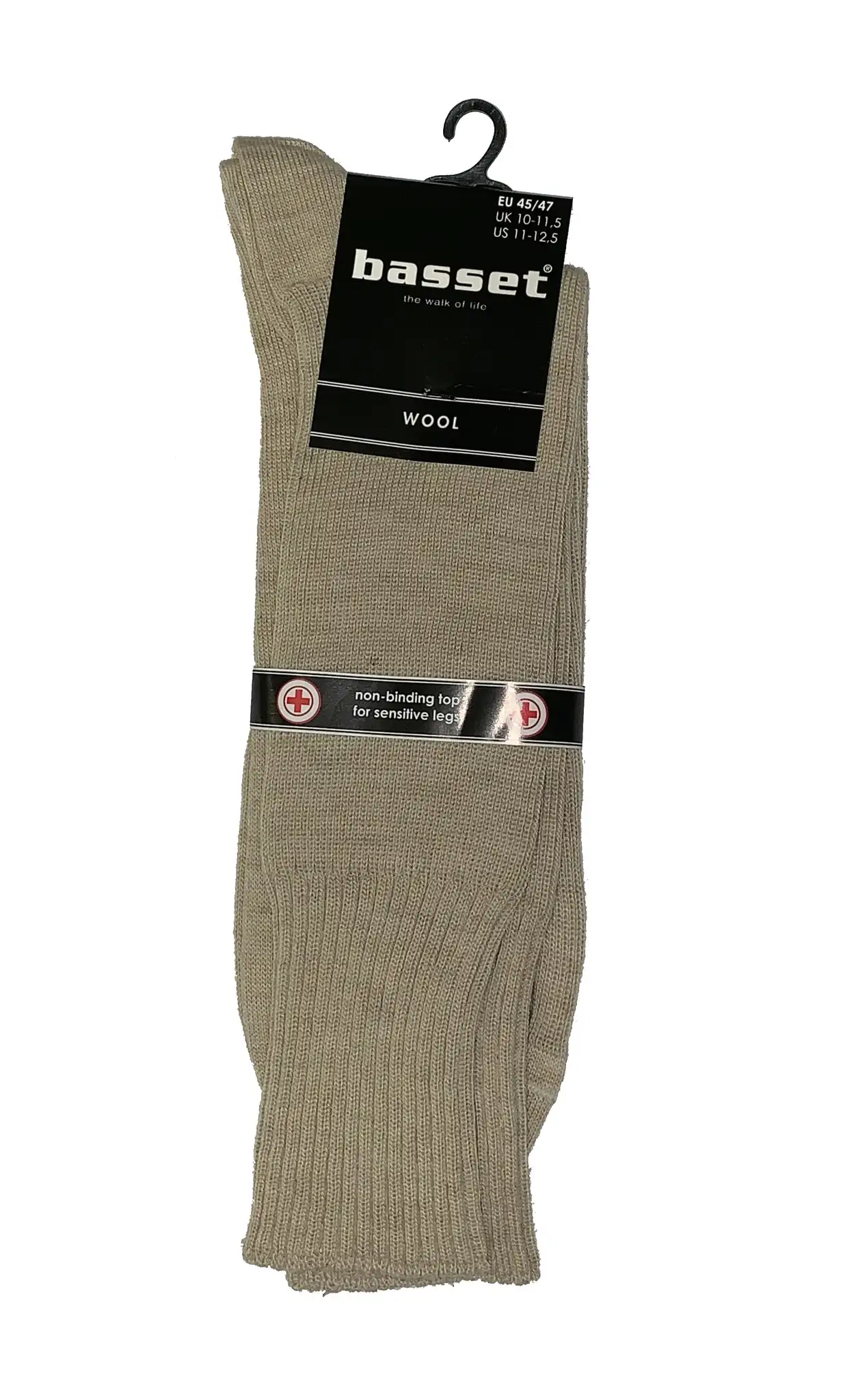 Basset wollen heren herensokken (beige, 3109)