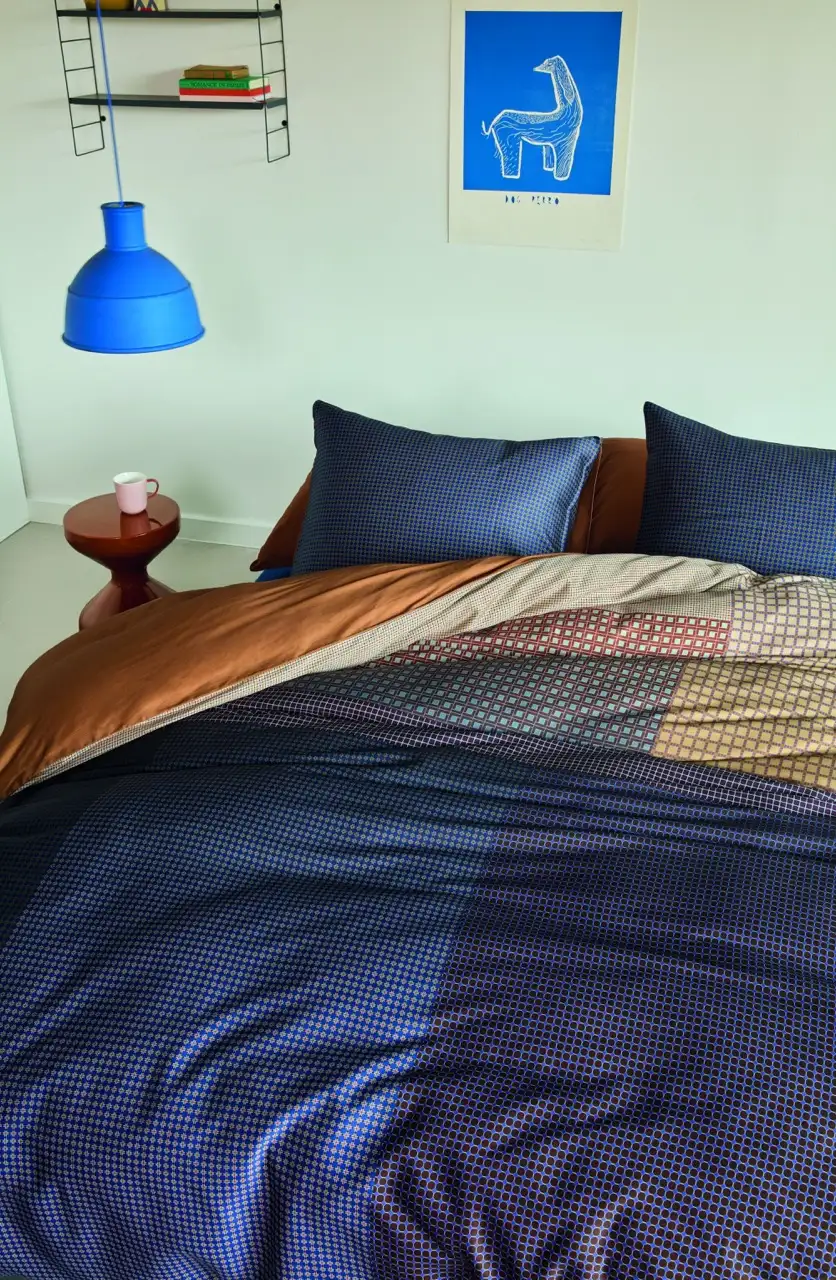 Beddinghouse DD tencel dekbedovertrek Oxford Street blauw