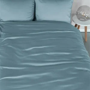 Beddinghouse dekbedovertrek Change katoen-tencel blue grey