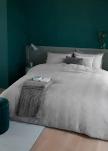 Beddinghouse flanellen dekbedovertrek Frost light grey