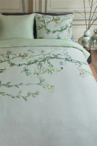 Beddinghouse x Van Gogh dekbedovertrek Blossom (satijn, grey)