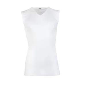 Beeren mouwloos shirt met v-hals (wit)