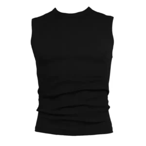 Beeren mouwloos shirt (zwart)