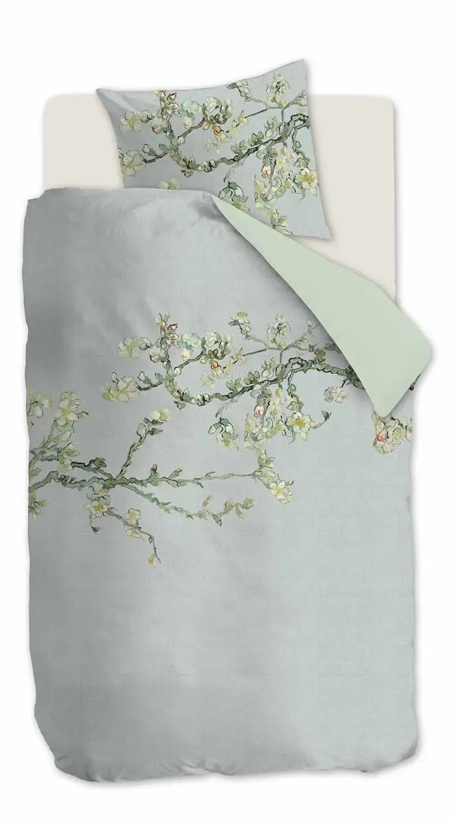 Beddinghouse x Van Gogh dekbedovertrek Blossom (satijn, grey) - Afbeelding 5