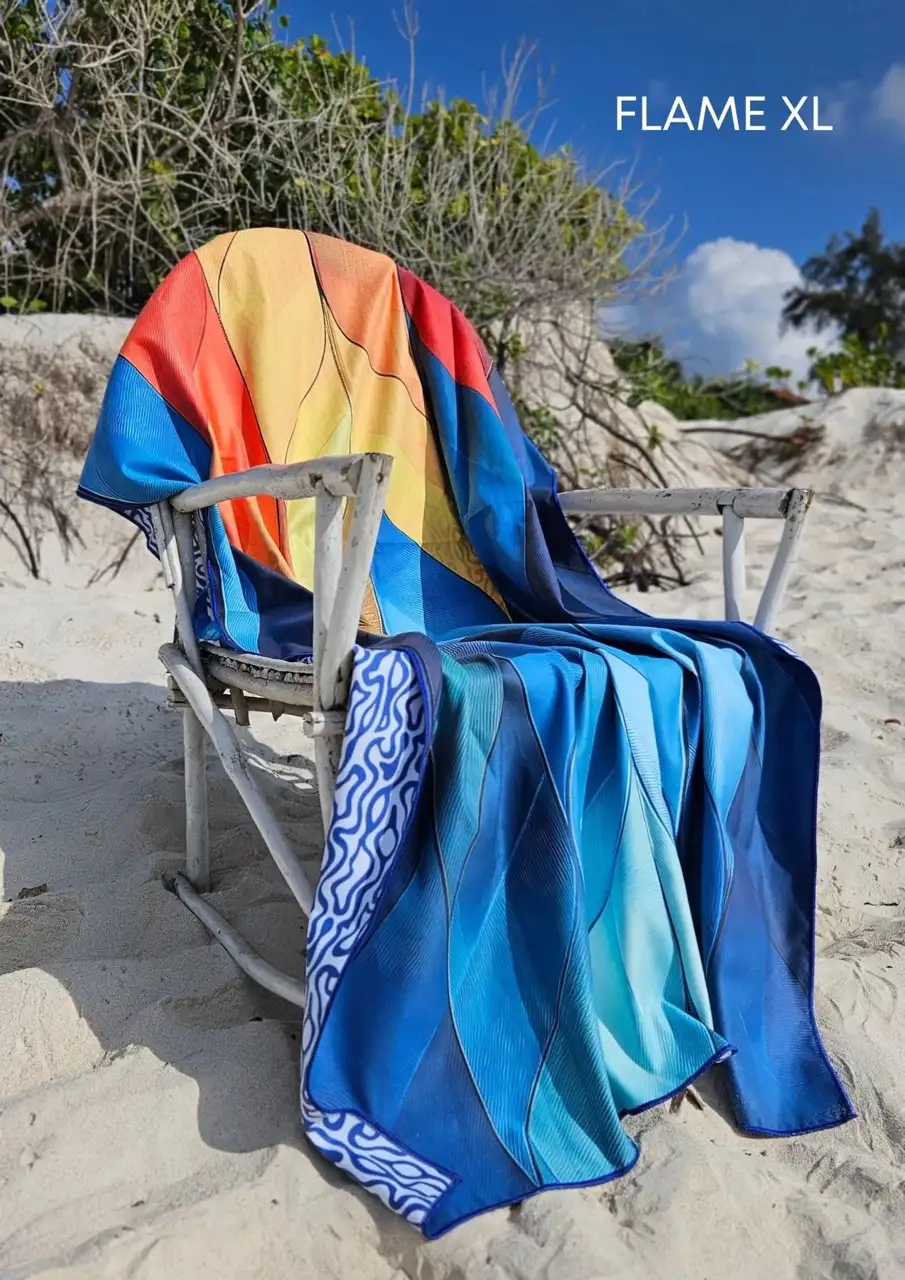 SooBluu reishanddoek XL Flame 100x190cm - Afbeelding 3