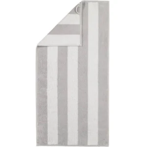 Cawö handdoek Zoom streep platina (50x100cm, 120) - Handdoek 50x100cm