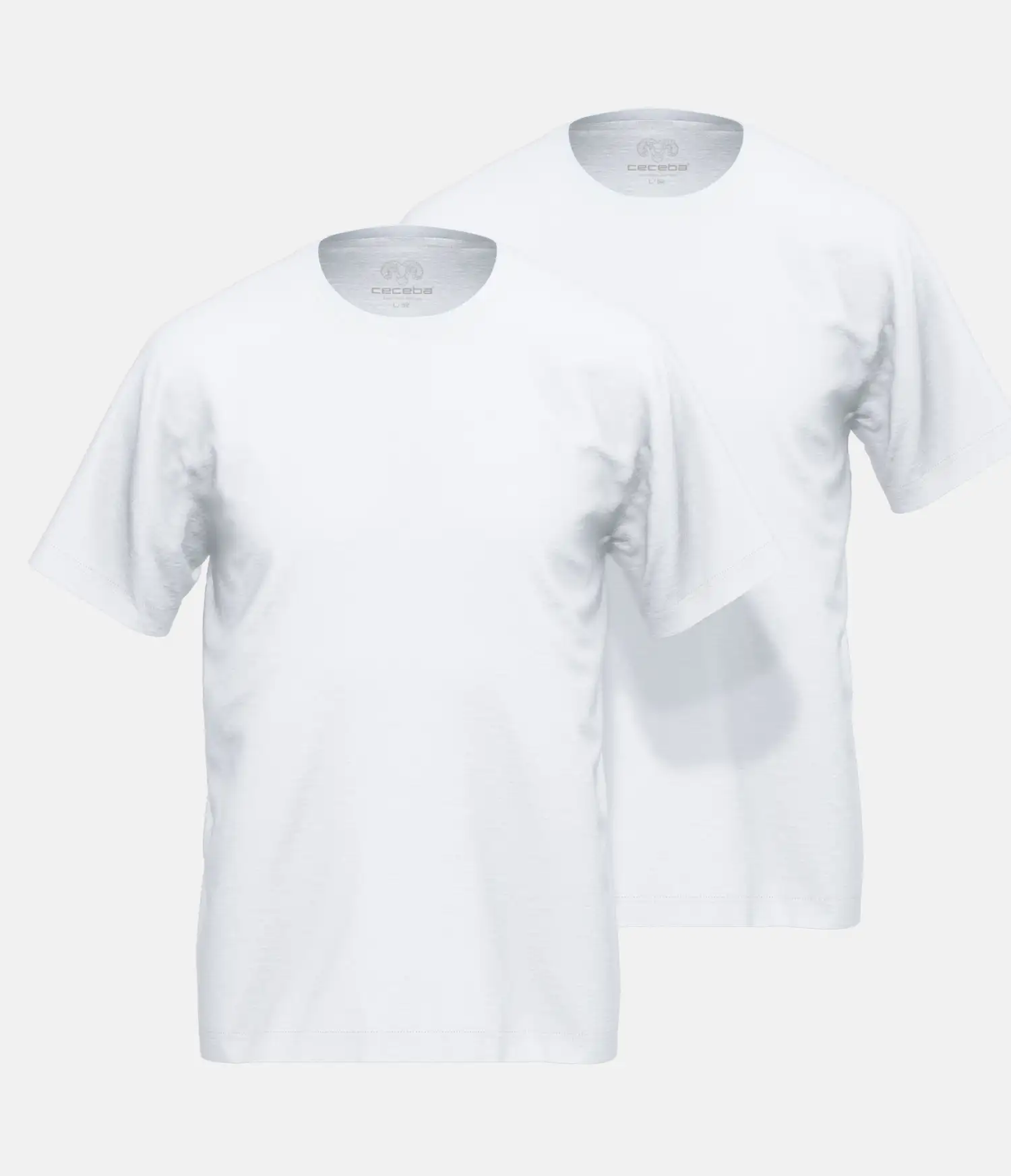 Ceceba heren t-shirt 2-pack wit 10203