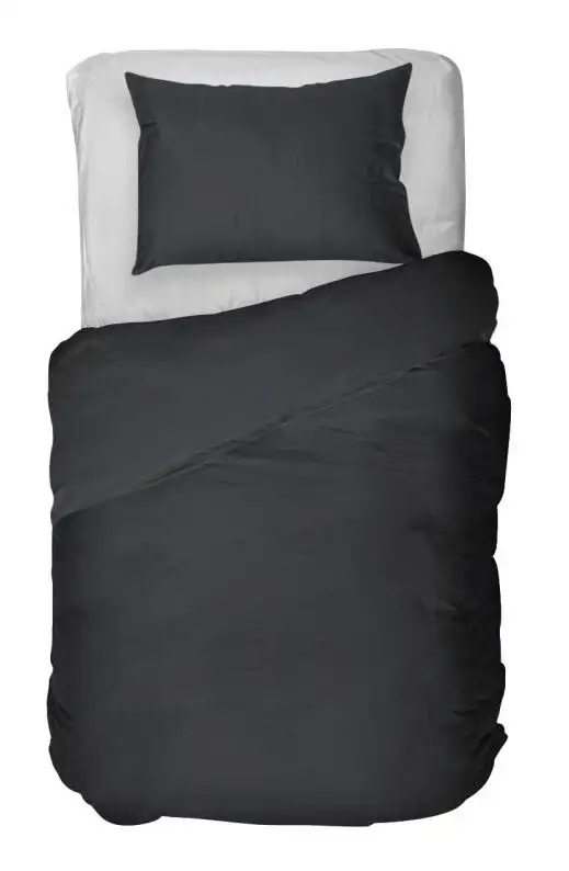 Kayori tencel dekbedovertrek Daiki zwart 500TC