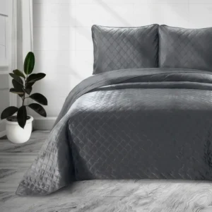 Dreamhouse bedsprei Velvet Classico 180x250cm antraciet