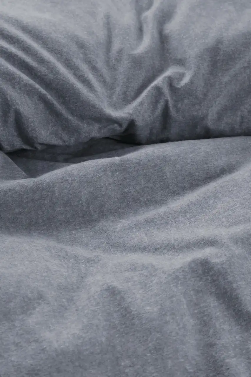 Beddinghouse flanellen dekbedovertrek Frost blue grey - Afbeelding 2