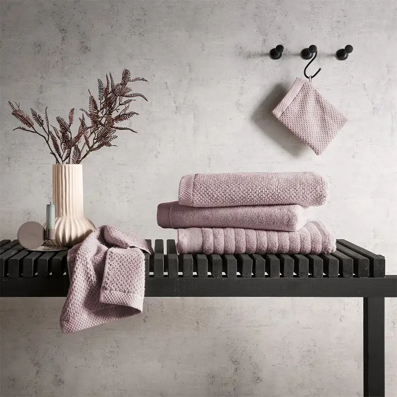 Heckettlane badtextiel Grant shady pink - Afbeelding 6