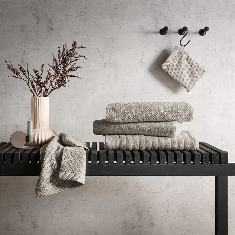Heckettlane badtextiel Grant taupe - Afbeelding 6