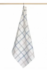 Jorzolino theedoek 3-color Check sand-greygreen-greyblue