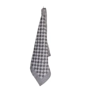 Jorzolino theedoek Check BBQ black