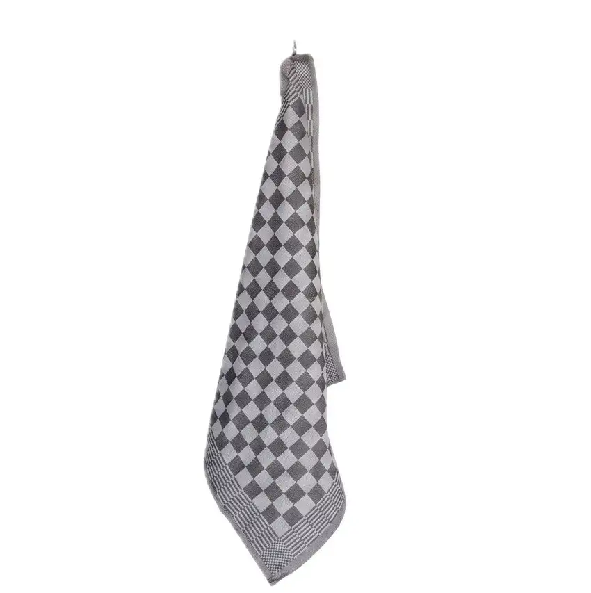 Jorzolino theedoek Check BBQ black