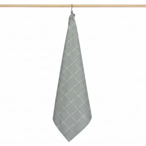 Jorzolino theedoek Check XL greygreen