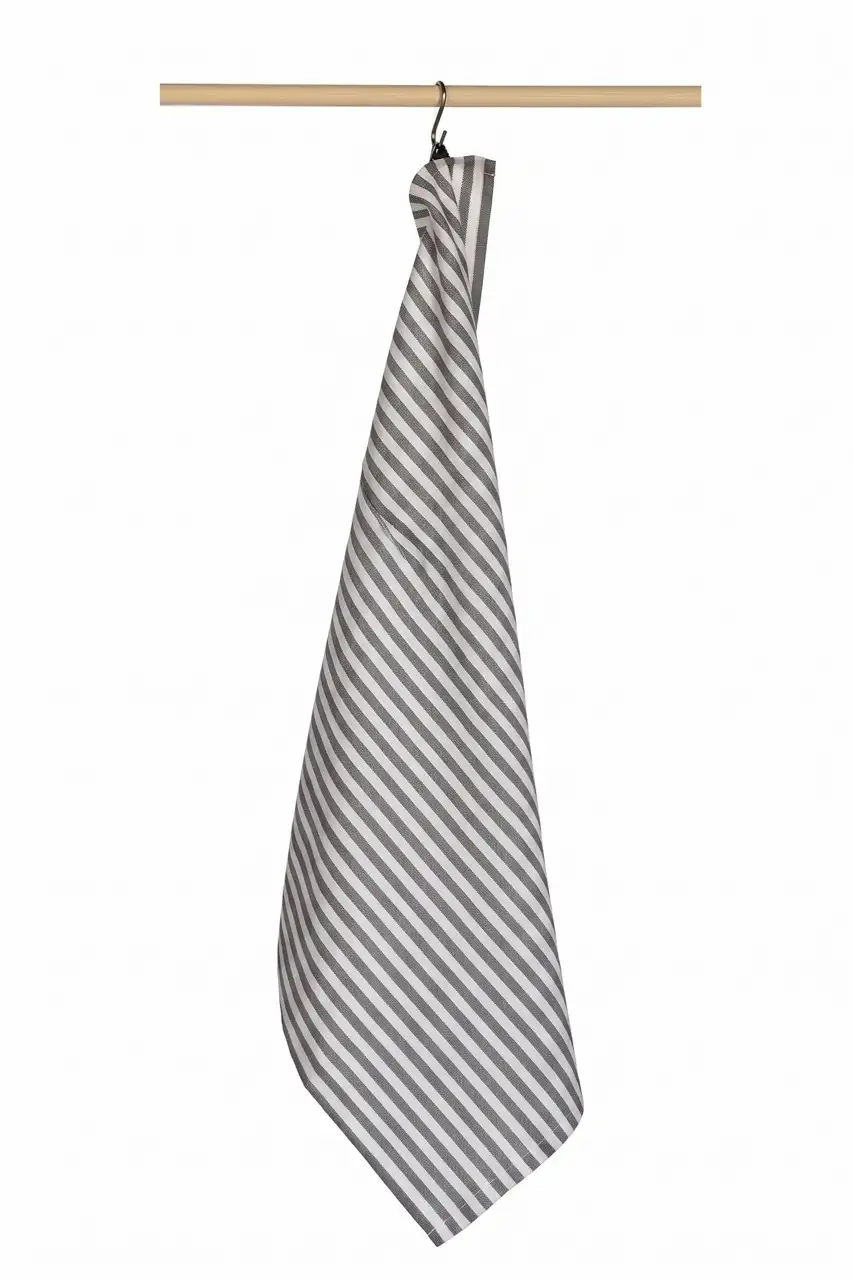 Jorzolino theedoek Stripe grey