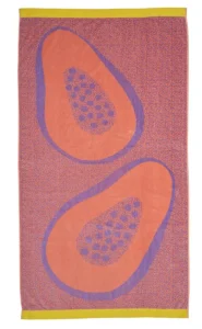 Kaat strandlaken Papaya multi 100x180cm